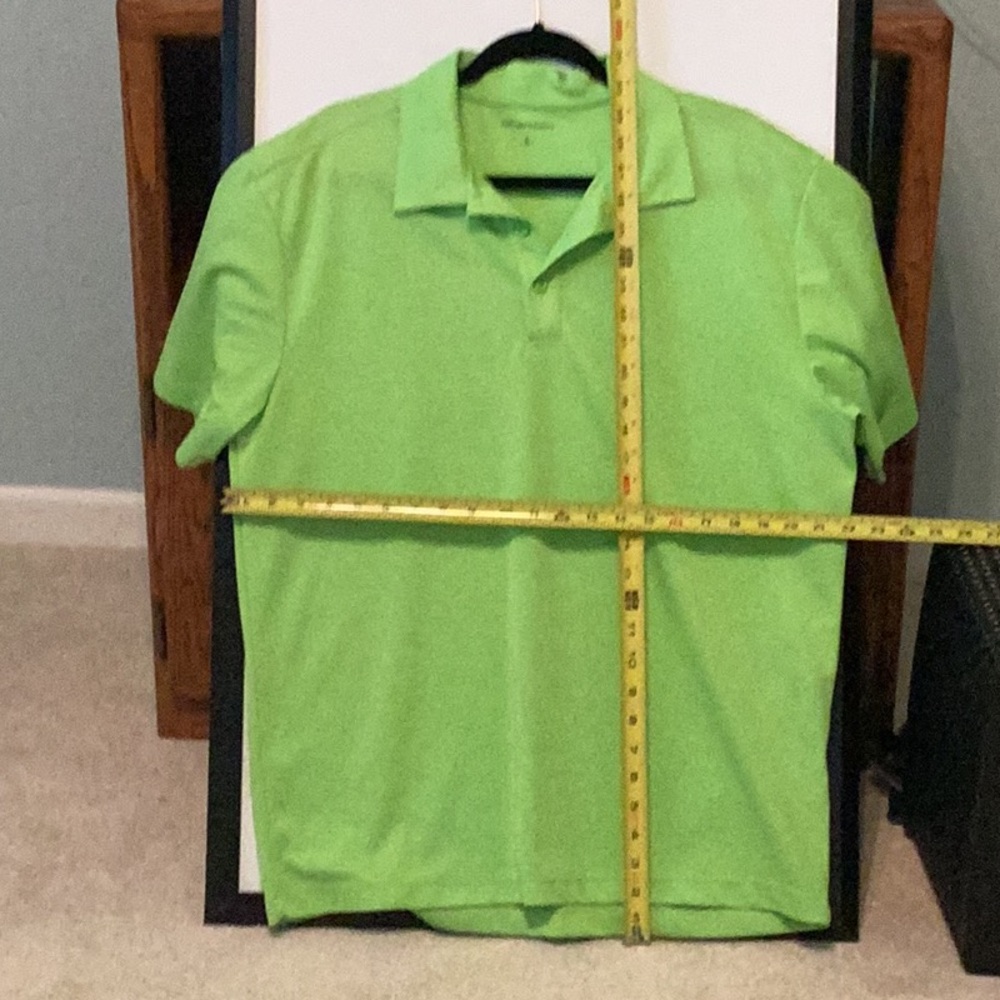 Port Authority Green Polo Shirt Classic Knit Design